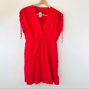 Lovely Ralph Lauren orange cotton goddess dress M